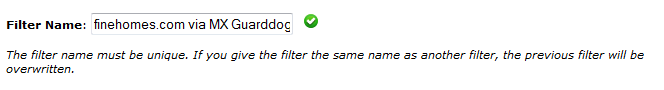 filter name